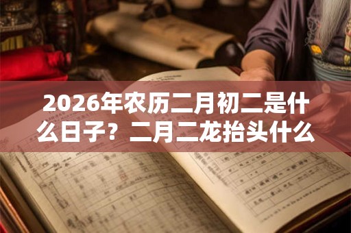 2026年农历二月初二是什么日子?二月二龙抬头什么意思? 2026年农历二月初二是什么日子?二月二龙抬头什么意思?