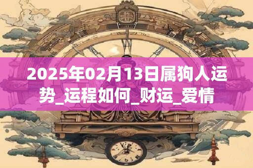 2025年02月13日属狗人运势_运程如何_财运_爱情