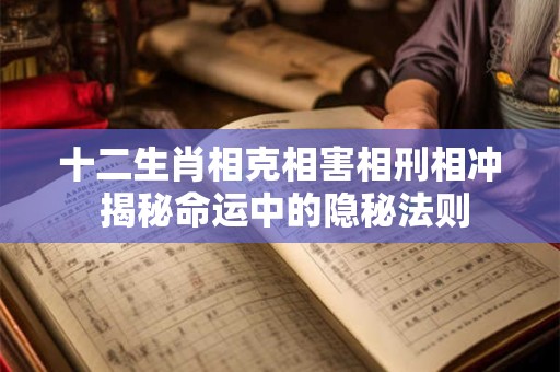 十二生肖相克相害相刑相冲 揭秘命运中的隐秘法则