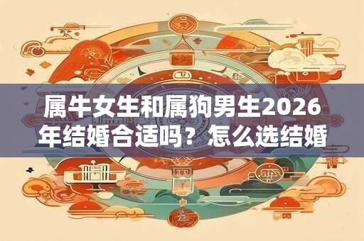 属牛女生和属狗男生2026年结婚合适吗？怎么选结婚日子？