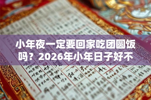 小年夜一定要回家吃团圆饭吗？2026年小年日子好不好？
