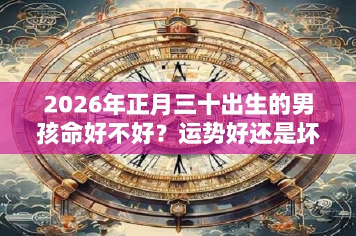 2026年正月三十出生的男孩命好不好?运势好还是坏? 2026年正月三十出生的男孩命好不好?运势好还是坏?