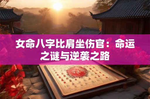 女命八字比肩坐伤官：命运之谜与逆袭之路