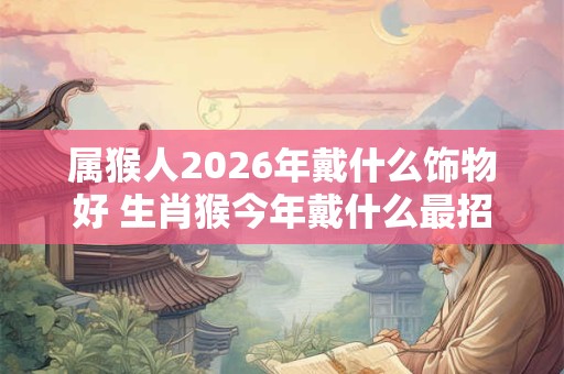属猴人2026年戴什么饰物好 生肖猴今年戴什么最招财