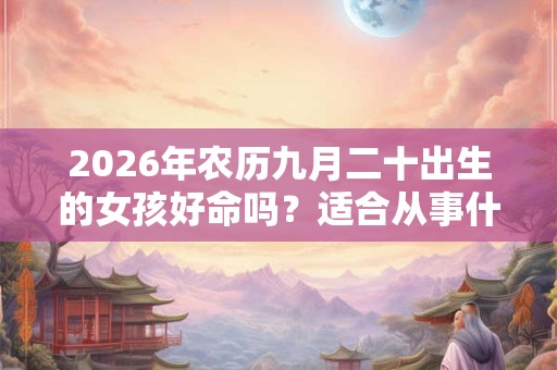 2026年农历九月二十出生的女孩好命吗？适合从事什么职业？