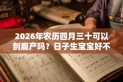 2026年农历四月三十可以剖腹产吗？日子生宝宝好不好？
