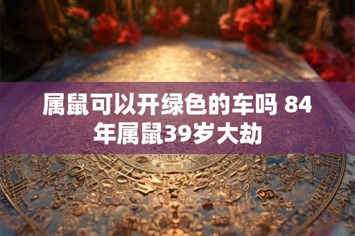 属鼠可以开绿色的车吗 84年属鼠39岁大劫