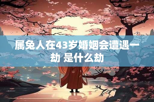 属兔人在43岁婚姻会遭遇一劫 是什么劫