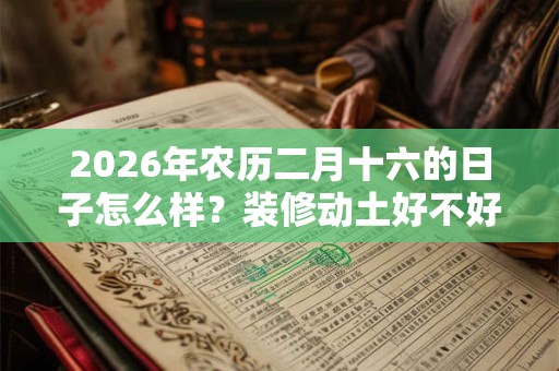 2026年农历二月十六的日子怎么样？装修动土好不好？