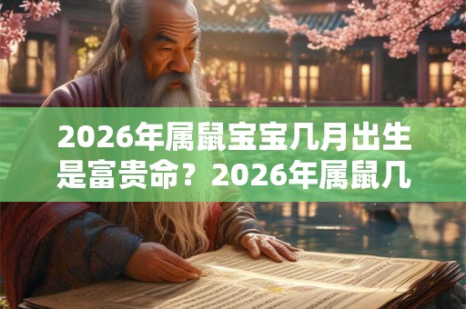 2026年属鼠宝宝几月出生是富贵命？2026年属鼠几月出生命好？