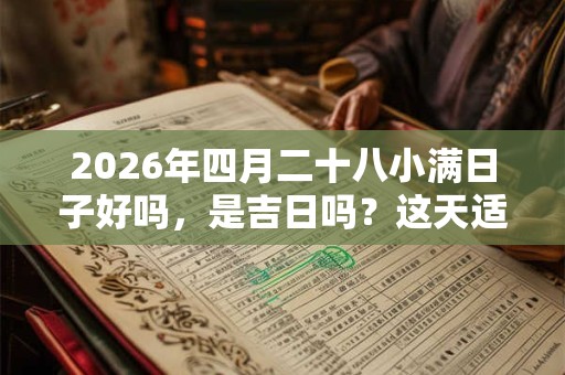 2026年四月二十八小满日子好吗，是吉日吗？这天适合装修动土吗？