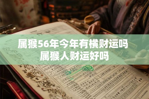 属猴56年今年有横财运吗 属猴人财运好吗