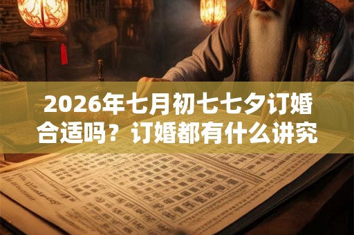 2026年七月初七七夕订婚合适吗？订婚都有什么讲究？