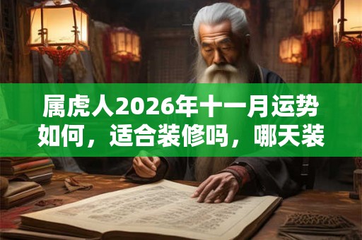 属虎人2026年十一月运势如何，适合装修吗，哪天装修好？