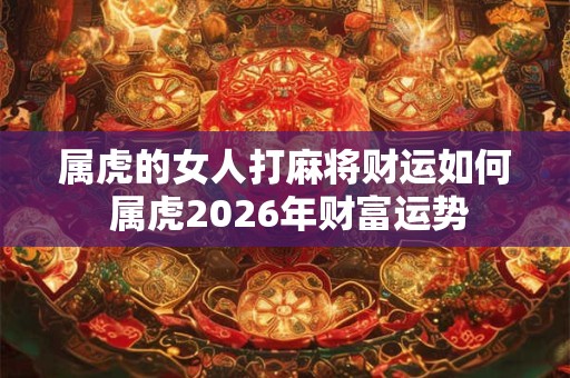 属虎的女人打麻将财运如何 属虎2026年财富运势