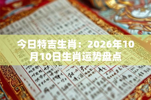 今日特吉生肖：2026年10月10日生肖运势盘点
