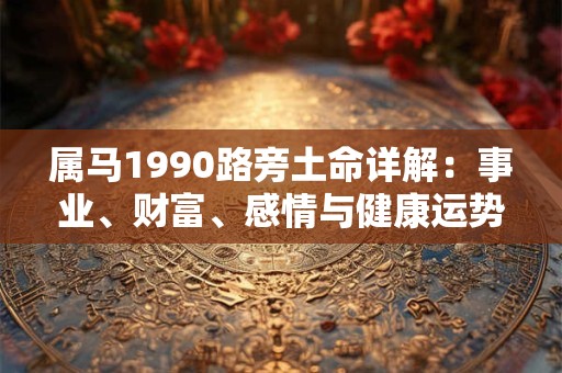 属马1990路旁土命详解：事业、财富、感情与健康运势全揭秘