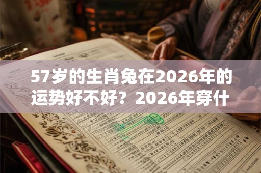 57岁的生肖兔在2026年的运势好不好？2026年穿什么颜色旺自己？