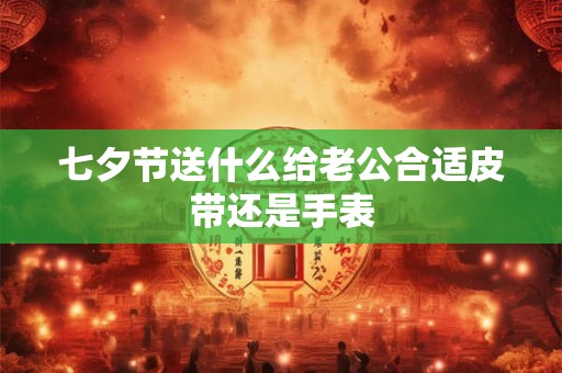 七夕节送什么给老公合适皮带还是手表