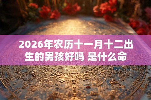 2026年农历十一月十二出生的男孩好吗 是什么命 2026年农历十一月十二出生的男孩好吗 是什么命