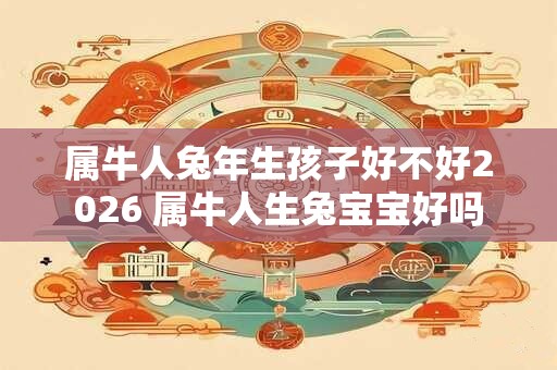 属牛人兔年生孩子好不好2026 属牛人生兔宝宝好吗