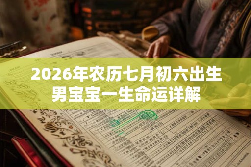 2026年农历七月初六出生男宝宝一生命运详解 2026年农历七月初六出生男宝宝一生命运详解