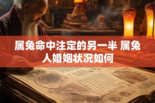 属兔命中注定的另一半 属兔人婚姻状况如何