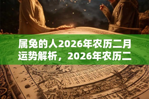 属兔的人2026年农历二月运势解析，2026年农历二月吉日一览！