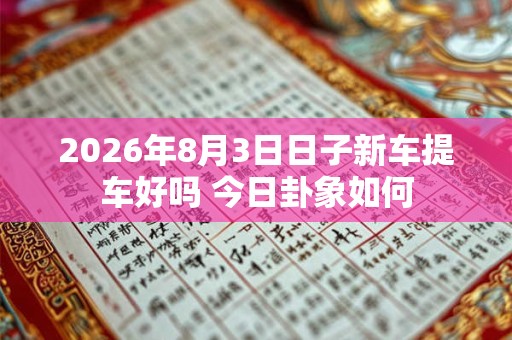 2026年8月3日日子新车提车好吗 今日卦象如何