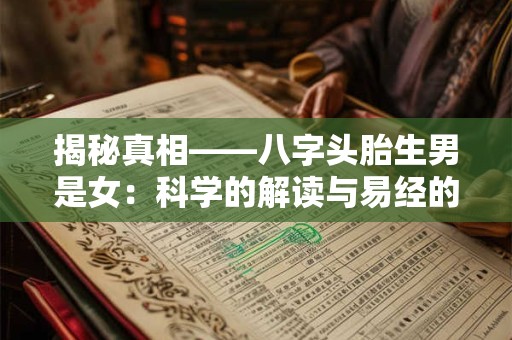 揭秘真相——八字头胎生男是女：科学的解读与易经的智慧