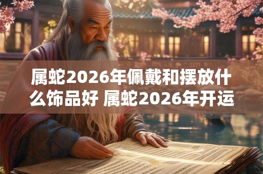 属蛇2026年佩戴和摆放什么饰品好 属蛇2026年开运吉祥物