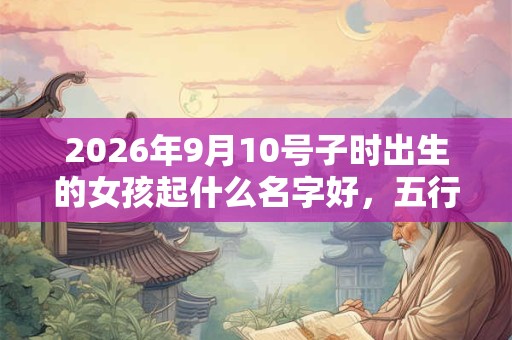 2026年9月10号子时出生的女孩起什么名字好,五行属什么 2026年9月10号子时出生的女孩起什么名字好,五行属什么