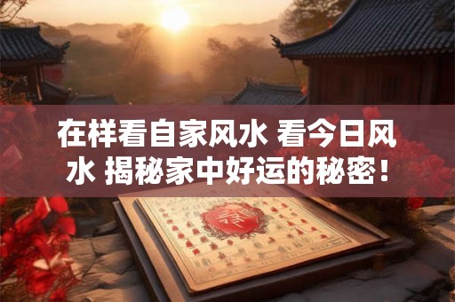 在样看自家风水 看今日风水 揭秘家中好运的秘密！