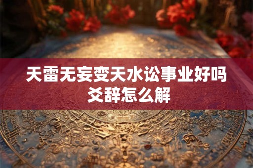 天雷无妄变天水讼事业好吗 爻辞怎么解