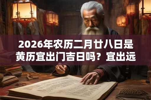 2026年农历二月廿八日是黄历宜出门吉日吗？宜出远门不