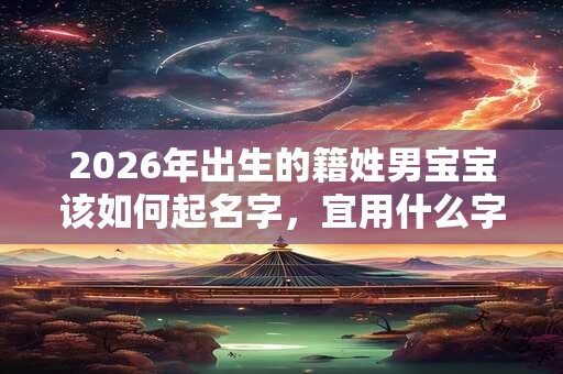 2026年出生的籍姓男宝宝该如何起名字，宜用什么字。