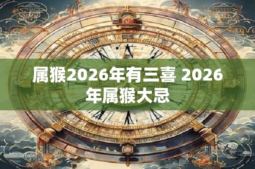 属猴2026年有三喜 2026年属猴大忌