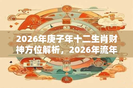 2026年庚子年十二生肖财神方位解析，2026年流年财神位