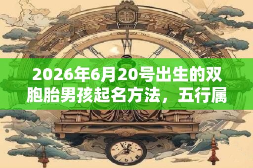 2026年6月20号出生的双胞胎男孩起名方法，五行属什么