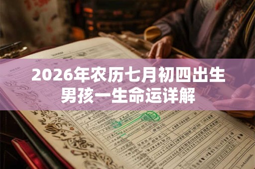 2026年农历七月初四出生男孩一生命运详解 2026年农历七月初四出生男孩一生命运详解
