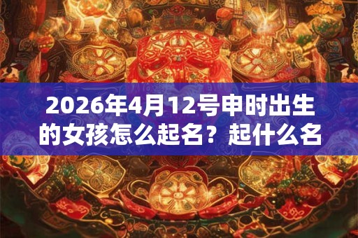 2026年4月12号申时出生的女孩怎么起名？起什么名字合适？