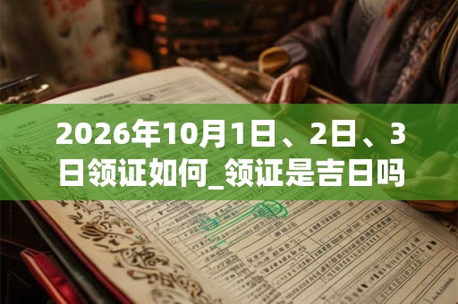 2026年10月1日、2日、3日领证如何_领证是吉日吗
