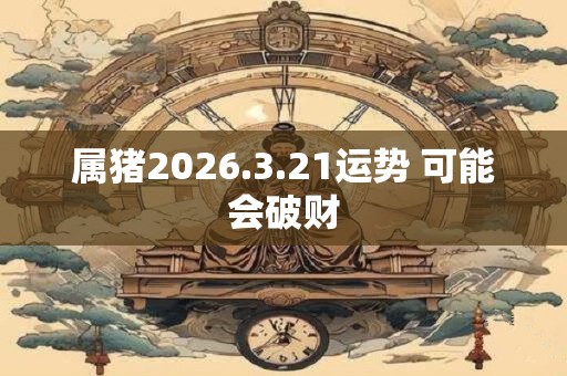属猪2026.3.21运势 可能会破财