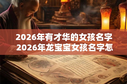 2026年有才华的女孩名字 2026年龙宝宝女孩名字怎么取