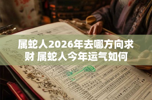 属蛇人2026年去哪方向求财 属蛇人今年运气如何