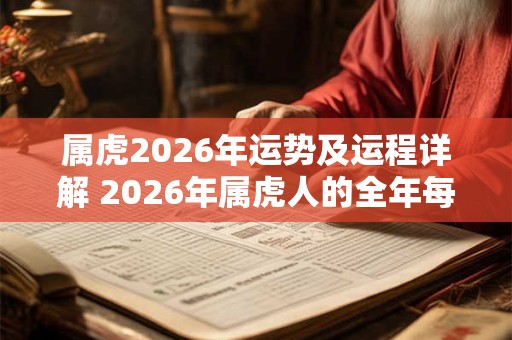 属虎2026年运势及运程详解 2026年属虎人的全年每月运势 属虎2026年运势及运程详解 2026年属虎人的全年每月运势