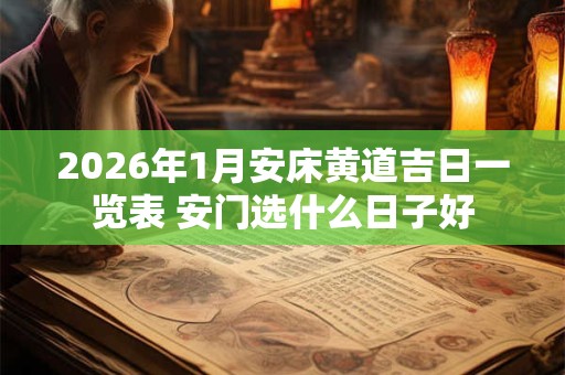 2026年1月安床黄道吉日一览表 安门选什么日子好