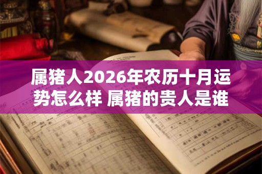 属猪人2026年农历十月运势怎么样 属猪的贵人是谁