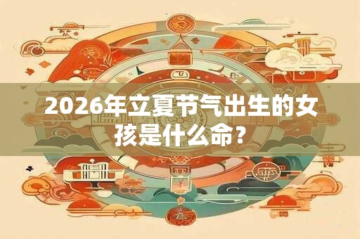 2026年立夏节气出生的女孩是什么命？