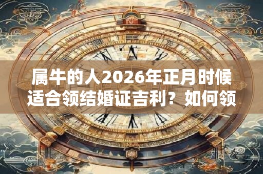 属牛的人2026年正月时候适合领结婚证吉利？如何领结婚证？
